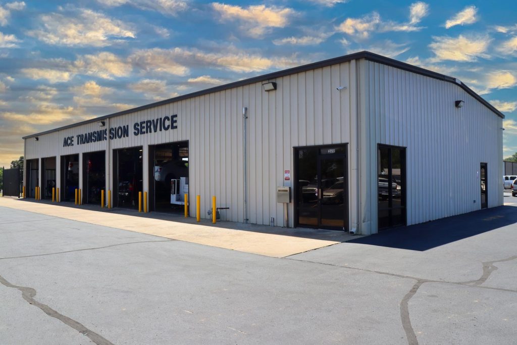 Exterior of ACE Transmission repair shop in Springfield MO.